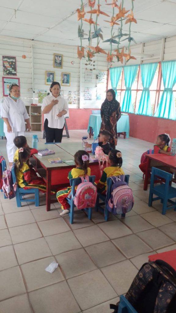 Puskesmas Ofa Padang Mahondang Laksanakan Pemberian Obat Cacing di TK Tunas Buana Desa Tunggul 45 untuk Mendukung Tumbuh Kembang Anak yang Sehat
